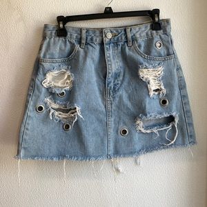 Forever 21 Buckle Loop Skirt